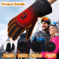 Velvet heat Gloves Rechargeable Battery for Men and Women,7.4V Touchscreen Waterproof Windproof for Hiking Skiing, Outdoor Indoor Portable Battery.