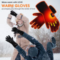 Velvet heat Gloves Rechargeable Battery for Men and Women,7.4V Touchscreen Waterproof Windproof for Hiking Skiing, Outdoor Indoor Portable Battery.